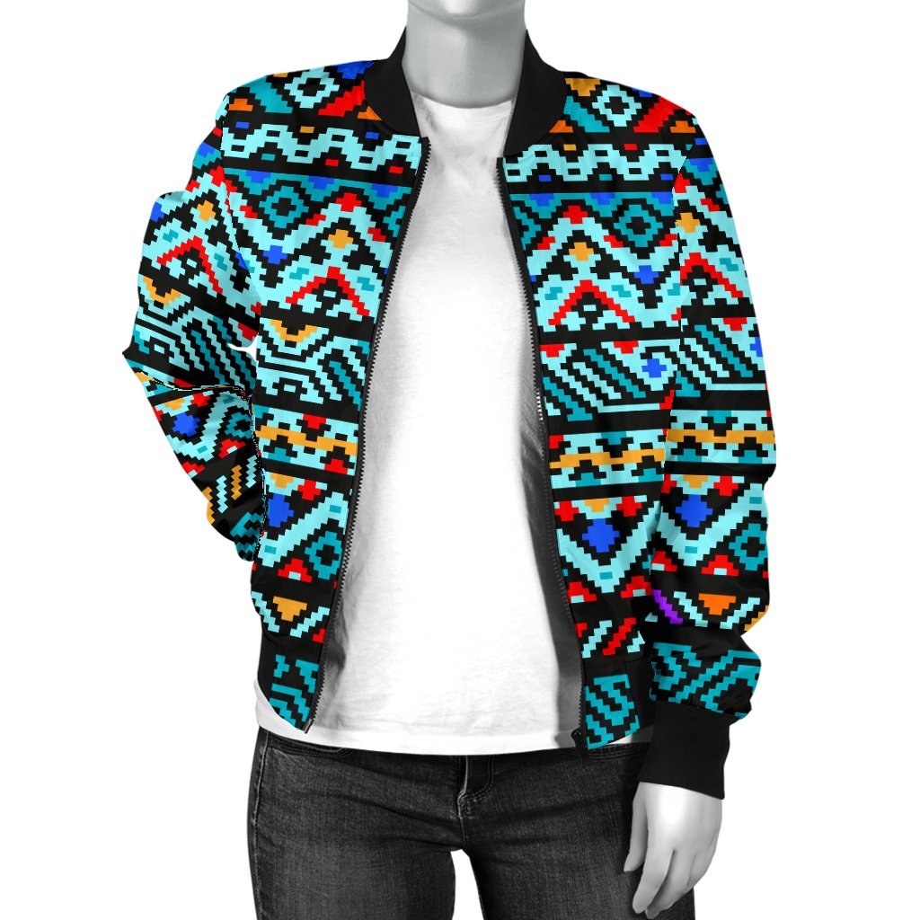 Southwestern Style Women Casual Bomber Jacket