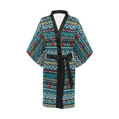 Southwestern Style Women Short Kimono Robe