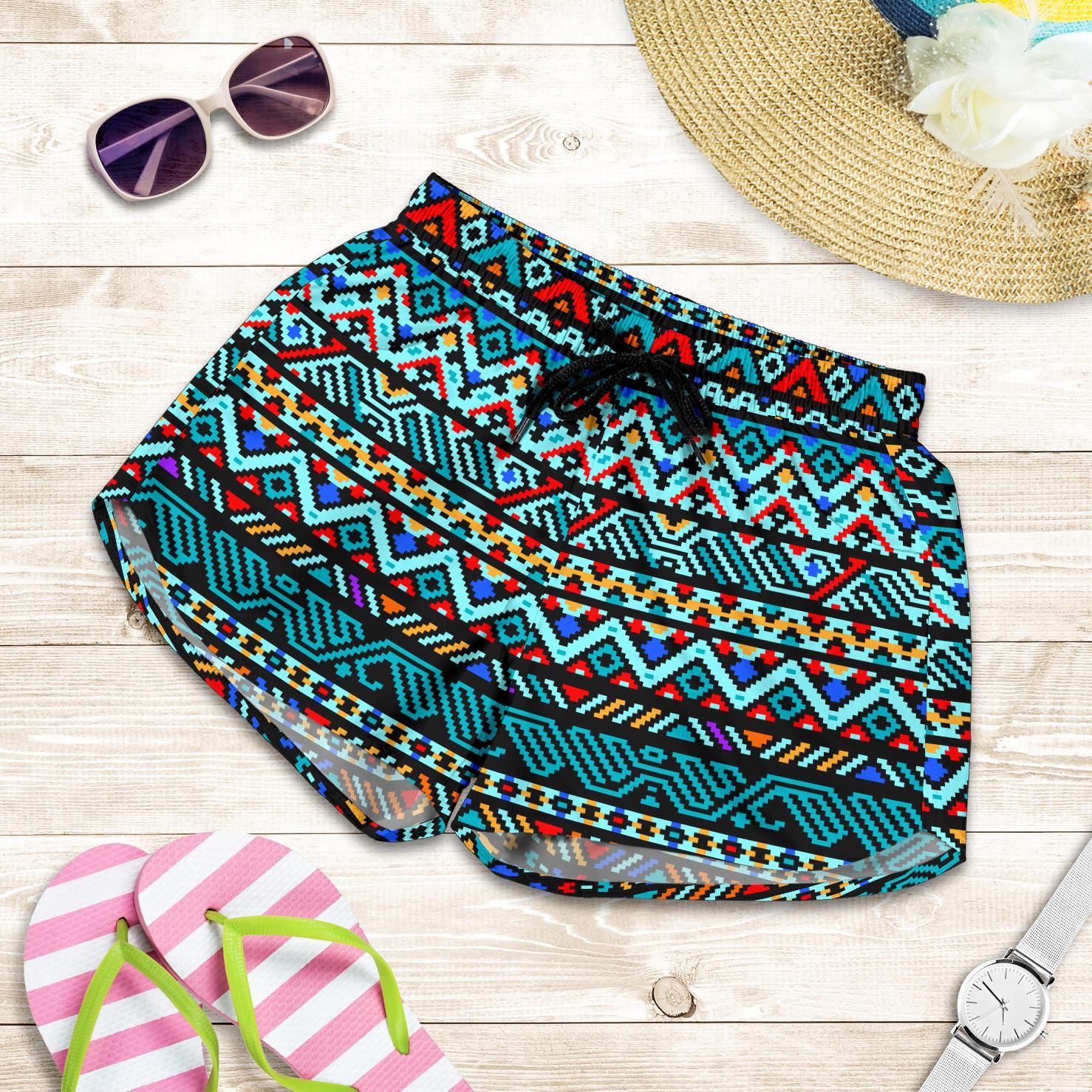 Southwestern Style Women Shorts-JTAMIGO.COM