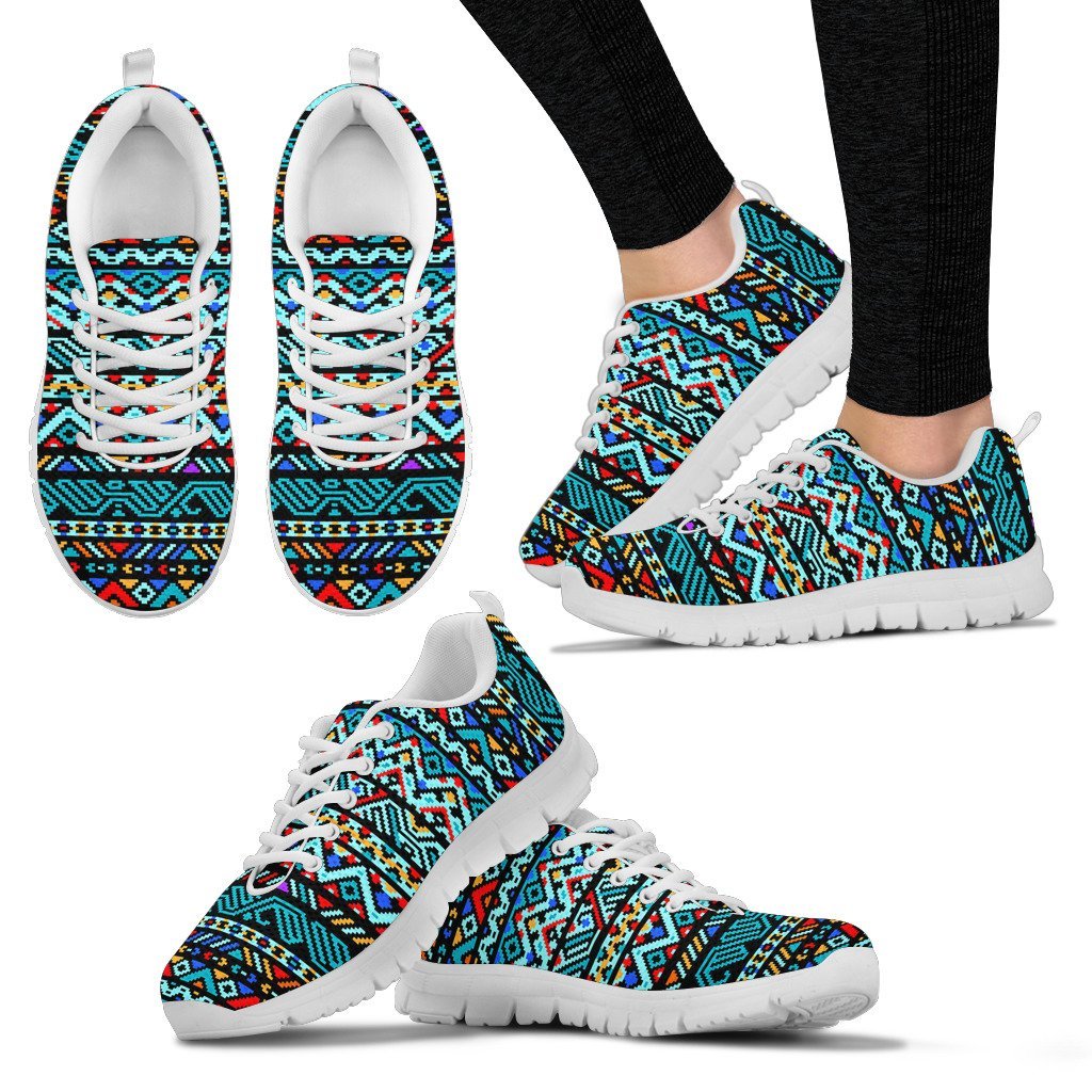Southwestern Style Women Sneakers Shoes