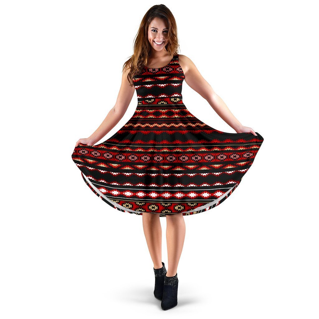 Southwestern Themed Sleeveless Dress