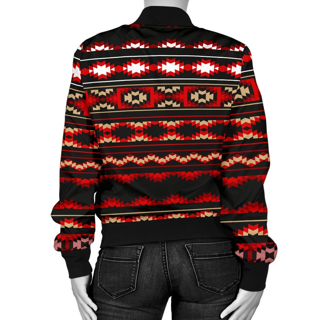 Southwestern Themed Women Casual Bomber Jacket