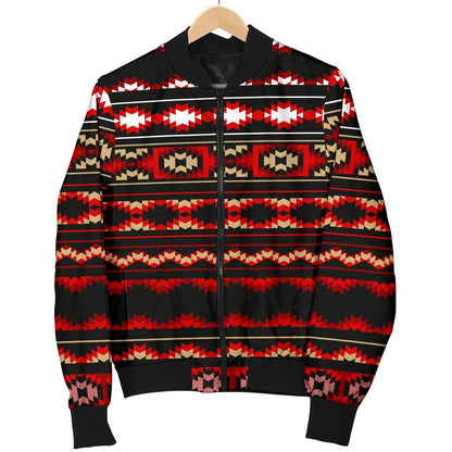 Southwestern Themed Women Casual Bomber Jacket