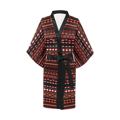 Southwestern Themed Women Short Kimono Robe