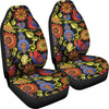 Steampunk Bird Design Themed Print Universal Fit Car Seat Covers