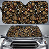 Steampunk Butterfly Design Themed Print Car Sun Shade For Windshield
