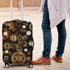 Steampunk Butterfly Design Themed Print Luggage Cover Protector