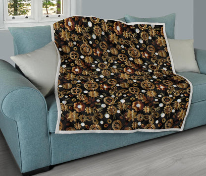 Steampunk Butterfly Design Themed Print Premium Quilt-JTAMIGO.COM