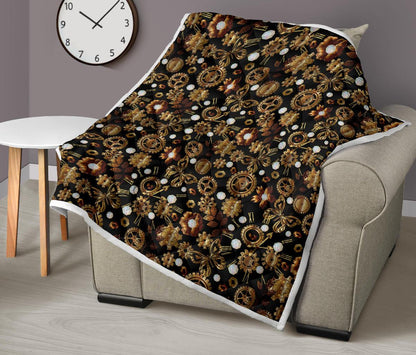 Steampunk Butterfly Design Themed Print Premium Quilt-JTAMIGO.COM