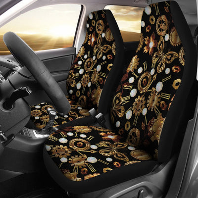 Steampunk Butterfly Design Themed Print Universal Fit Car Seat Covers