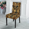 Steampunk Gear Design Themed Print Dining Chair Slipcover-JTAMIGO.COM