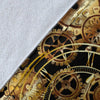 Steampunk Gear Design Themed Print Fleece Blanket