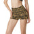 Steampunk Gear Design Themed Print High Waisted Spandex Shorts-JTAMIGO.COM