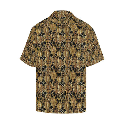 Steampunk Gear Design Themed Print Men Aloha Hawaiian Shirt