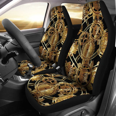 Steampunk Gear Design Themed Print Universal Fit Car Seat Covers