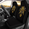Steampunk Gold Owl Design Themed Print Universal Fit Car Seat Covers