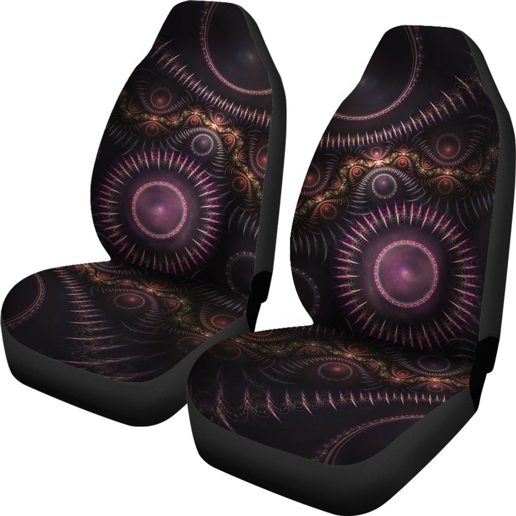 Steampunk Mandela Burst Print Universal Fit Car Seat Covers