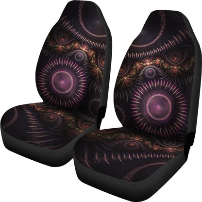 Steampunk Mandela Burst Print Universal Fit Car Seat Covers