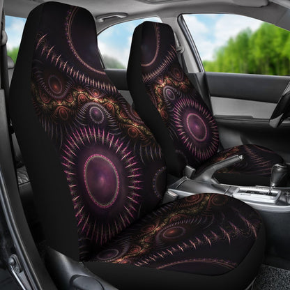 Steampunk Mandela Burst Print Universal Fit Car Seat Covers