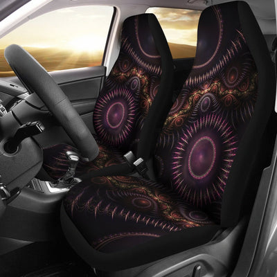 Steampunk Mandela Burst Print Universal Fit Car Seat Covers