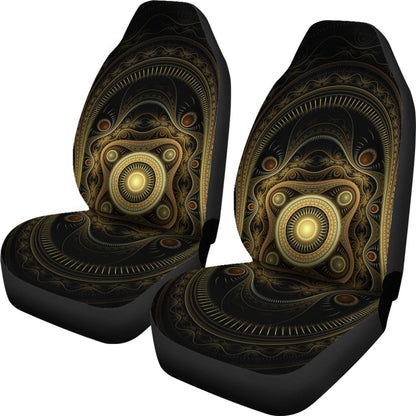 Steampunk Themed Print Universal Fit Car Seat Covers