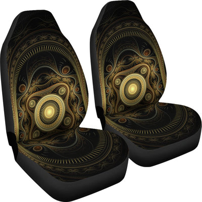 Steampunk Themed Print Universal Fit Car Seat Covers
