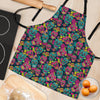 Sugar Skull Floral Design Themed Print Women Apron