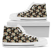 Sugar Skull Flower Design Themed Print Women High Top Shoes