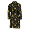 Sun Moon Golden Design Themed Print Men Bath Robe-JTAMIGO.COM