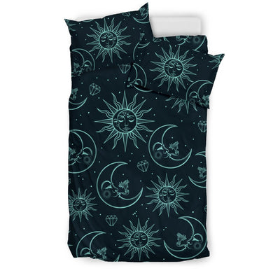 Sun Moon Magic Design Themed Print Duvet Cover Bedding Set