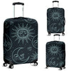 Sun Moon Magic Design Themed Print Luggage Cover Protector