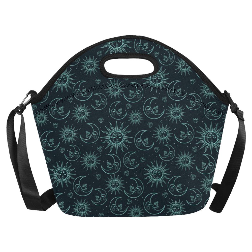 Sun Moon Magic Design Themed Print Neoprene Lunch Bag (Model 1669)(Large)-JTAMIGO.COM
