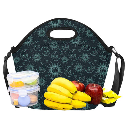 Sun Moon Magic Design Themed Print Neoprene Lunch Bag (Model 1669)(Large)-JTAMIGO.COM
