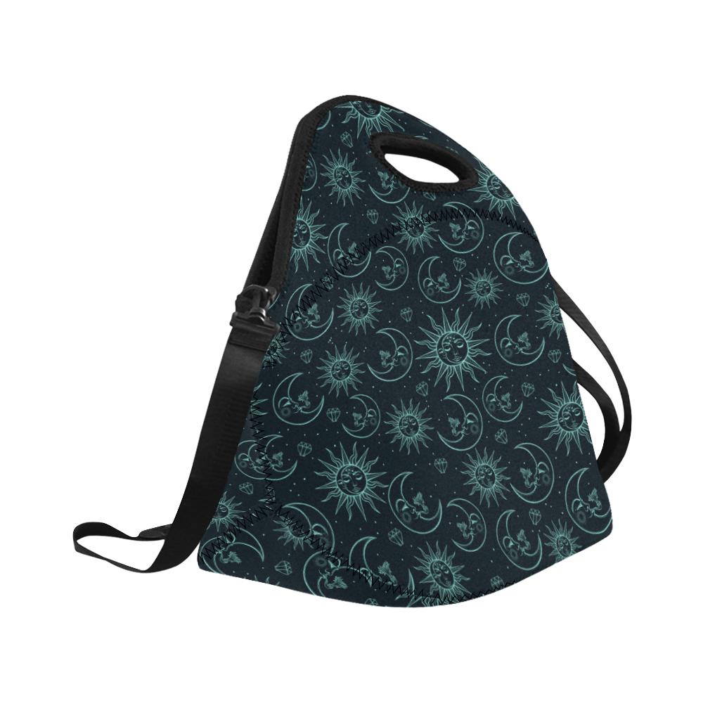 Sun Moon Magic Design Themed Print Neoprene Lunch Bag (Model 1669)(Large)-JTAMIGO.COM