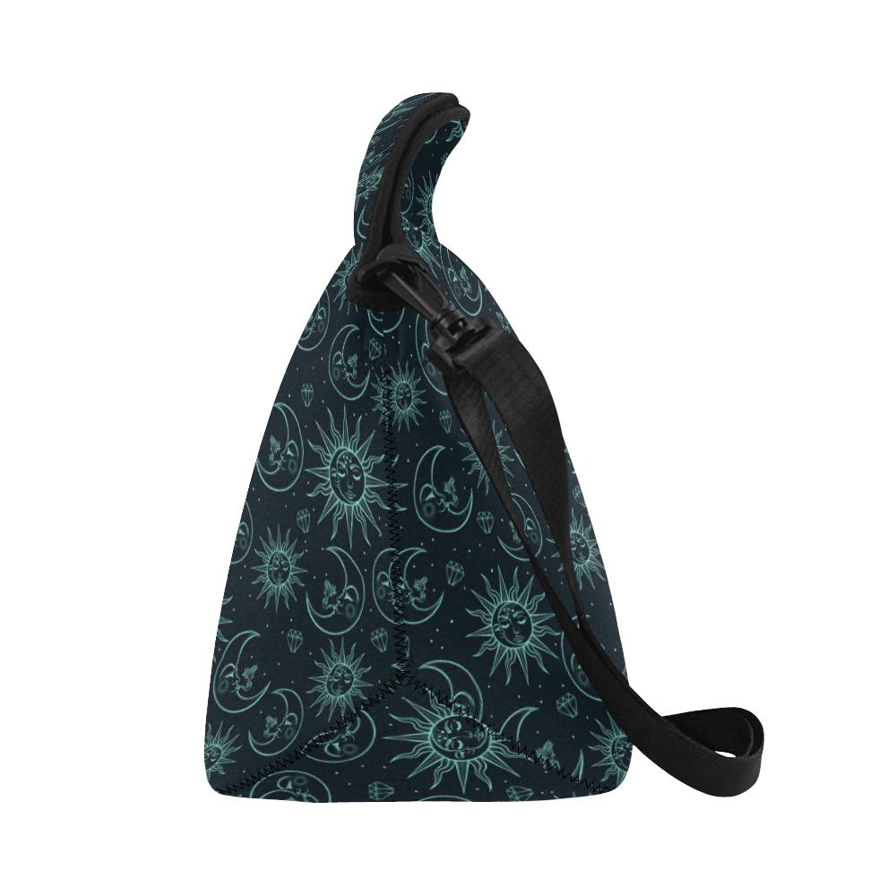 Sun Moon Magic Design Themed Print Neoprene Lunch Bag (Model 1669)(Large)-JTAMIGO.COM
