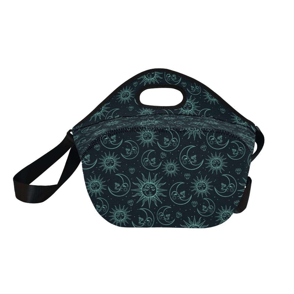 Sun Moon Magic Design Themed Print Neoprene Lunch Bag (Model 1669)(Large)-JTAMIGO.COM