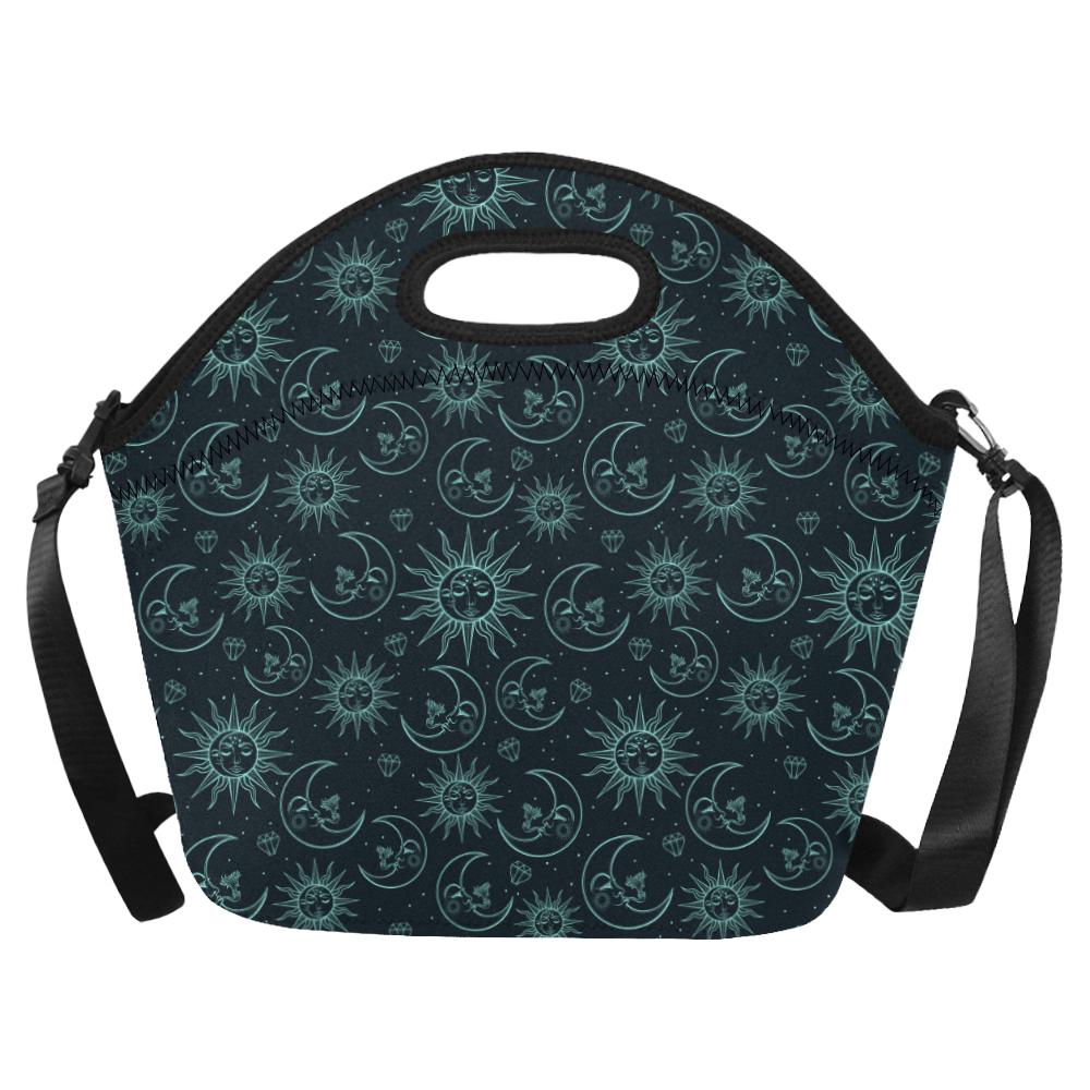 Sun Moon Magic Design Themed Print Neoprene Lunch Bag (Model 1669)(Large)-JTAMIGO.COM