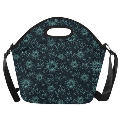 Sun Moon Magic Design Themed Print Neoprene Lunch Bag (Model 1669)(Large)-JTAMIGO.COM