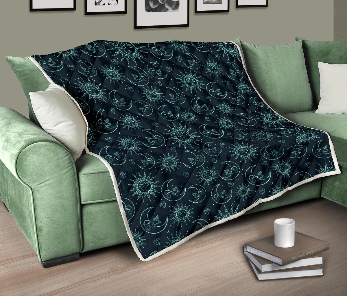 Sun Moon Magic Design Themed Print Premium Quilt-JTAMIGO.COM
