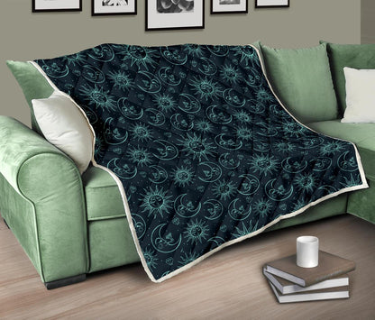 Sun Moon Magic Design Themed Print Premium Quilt-JTAMIGO.COM