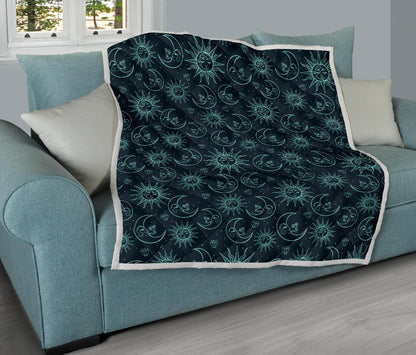 Sun Moon Magic Design Themed Print Premium Quilt-JTAMIGO.COM