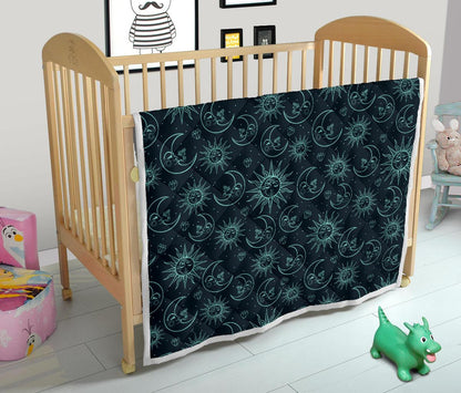 Sun Moon Magic Design Themed Print Premium Quilt-JTAMIGO.COM