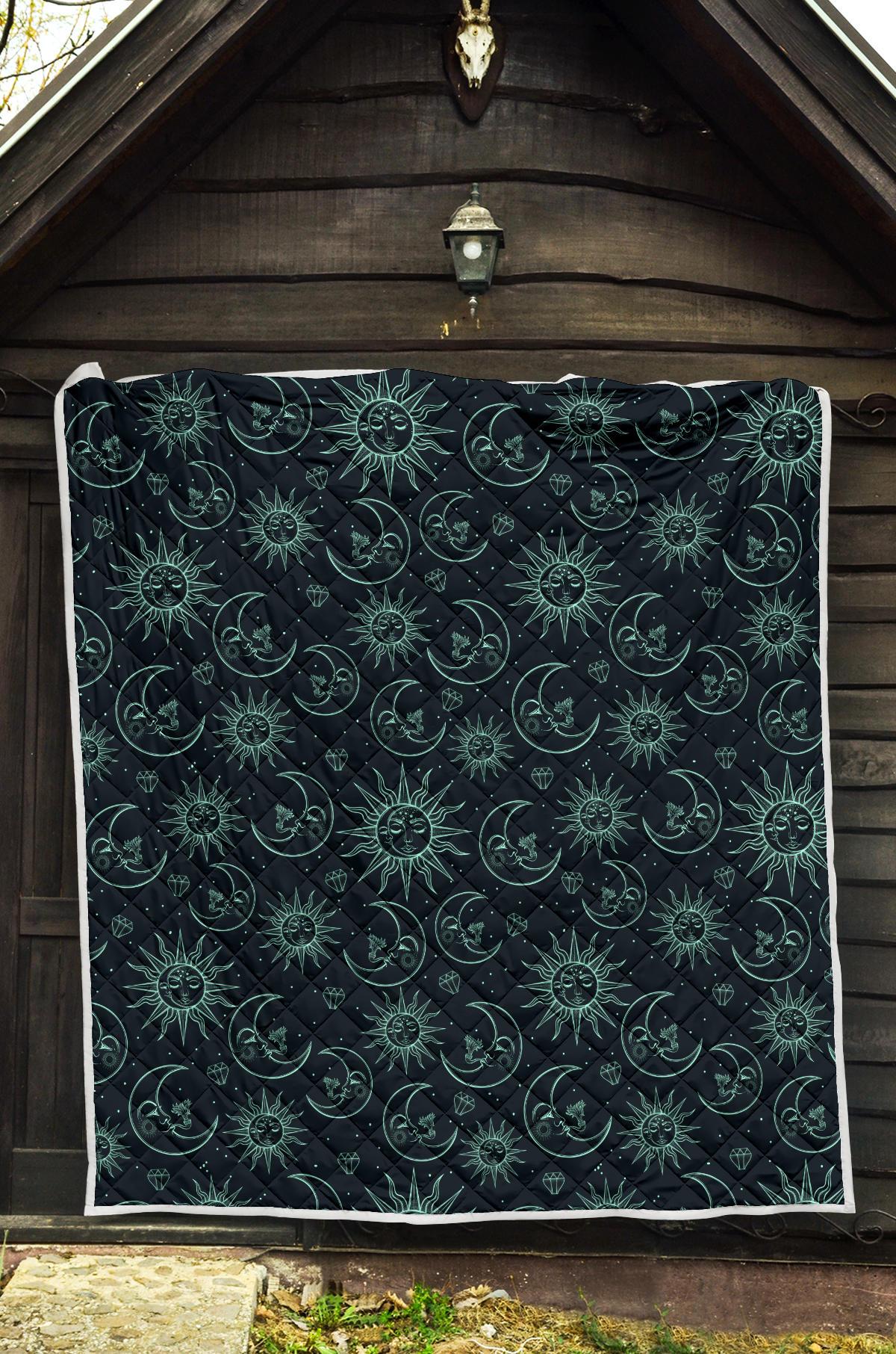 Sun Moon Magic Design Themed Print Premium Quilt-JTAMIGO.COM
