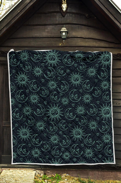 Sun Moon Magic Design Themed Print Premium Quilt-JTAMIGO.COM