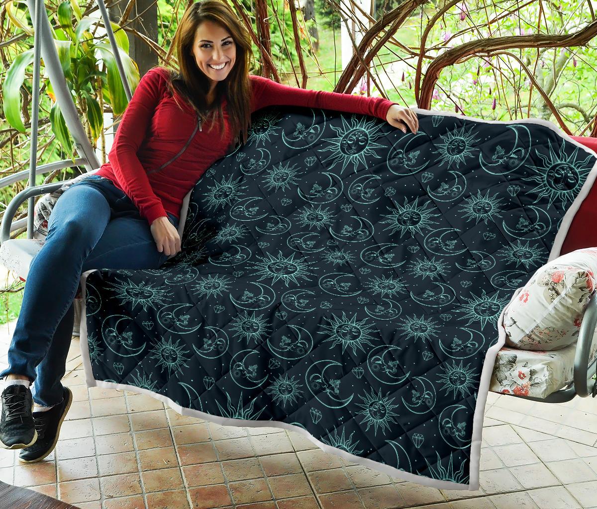Sun Moon Magic Design Themed Print Premium Quilt-JTAMIGO.COM