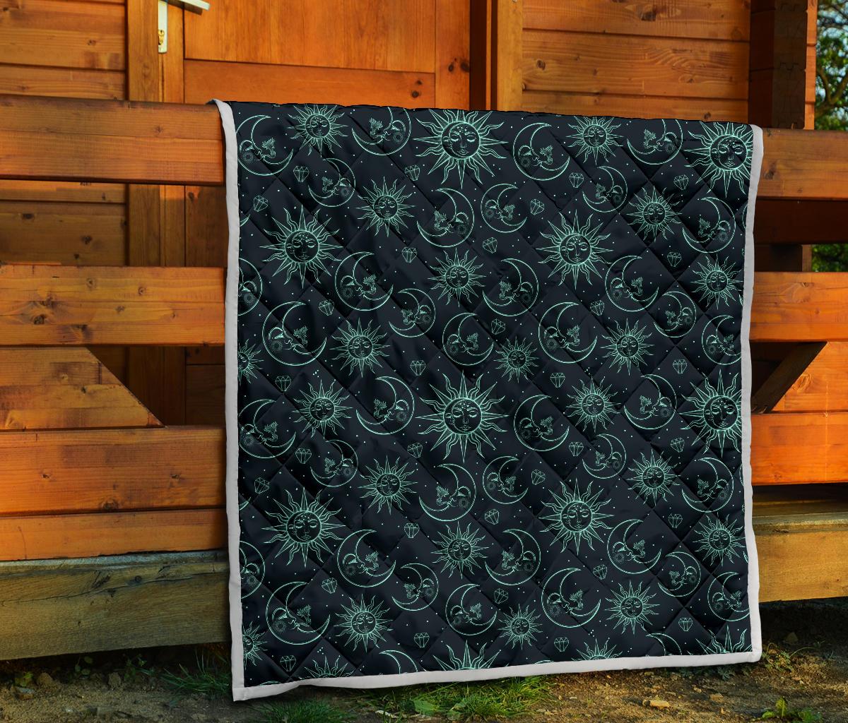 Sun Moon Magic Design Themed Print Premium Quilt-JTAMIGO.COM