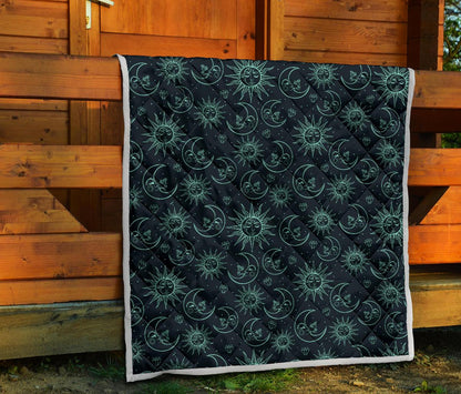 Sun Moon Magic Design Themed Print Premium Quilt-JTAMIGO.COM