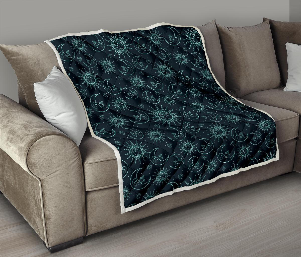 Sun Moon Magic Design Themed Print Premium Quilt-JTAMIGO.COM