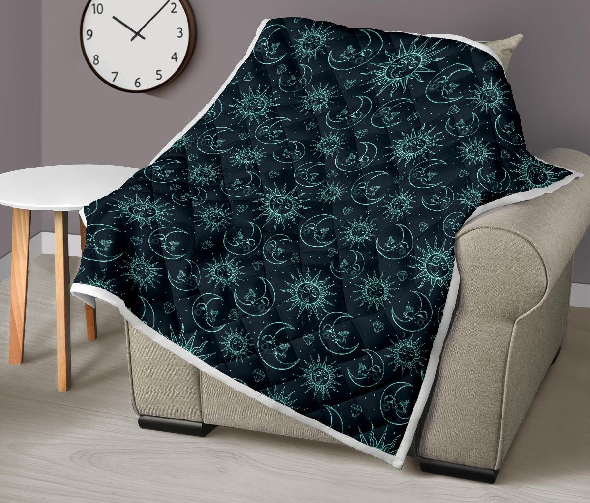 Sun Moon Magic Design Themed Print Premium Quilt-JTAMIGO.COM