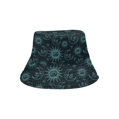 Sun Moon Magic Design Themed Print Unisex Bucket Hat